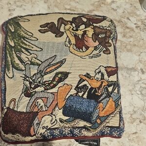 Warner Bros. Looney Tunes Classic Pillow with Blue and Red Accents